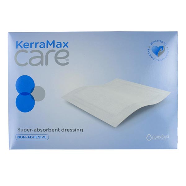 Super Absorbent Dressing KerraMax Care® Nonwoven 8 X 9 Inch Sterile