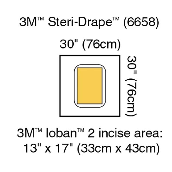 Surgical Drape 3M™ Steri-Drape™ Large Pouch with Incise Film 30 W X 30 L Inch Sterile