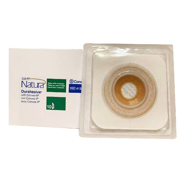 Ostomy Barrier Sur-Fit Natura® Durahesive® Mold to Fit, Extended Wear Without Tape 45 mm Flange SUR-FIT Natura® System Hydrocolloid 7/8 to 1-1/4 Inch Opening