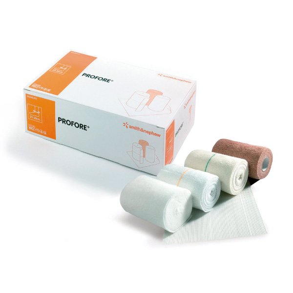 4 Layer Compression Bandage System Profore 5-1/2 X 8 Inch / 4 Inch X 4 Yard / 4 Inch X 3 Yard / 4 Inch X 2-4/5 Yard Standard Compression Self-adherent / Tape Closure Tan NonSterile