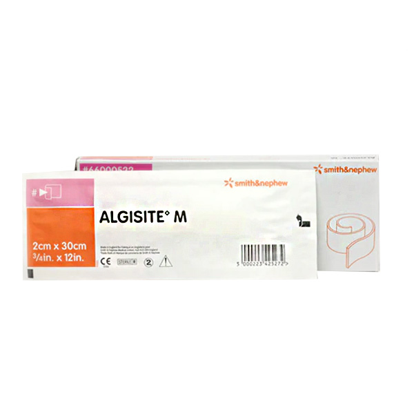 Calcium Alginate Dressing AlgiSite M 3/4 X 12 Inch Rectangle Calcium Alginate Sterile