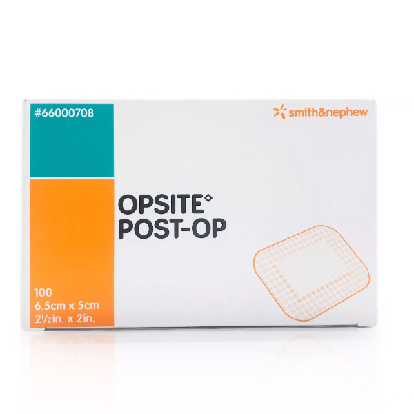 Transparent Film Dressing with Pad OpSite Post Op Rectangle 2 X 2-1/2 Inch 3 Tab Delivery Without Label Sterile