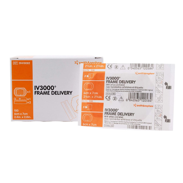 I.V. Dressing IV3000 Frame Delivery Film 2-3/8 X 2-3/4 Inch Sterile