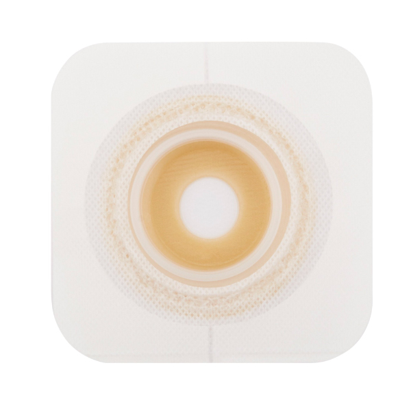 Ostomy Barrier Sur-Fit Natura® Durahesive® Mold to Fit, Extended Wear Acrylic Tape 45 mm Flange SUR-FIT Natura® System Hydrocolloid 7/8 to 1-1/4 Inch Opening 4-1/2 X 4-1/2 Inch