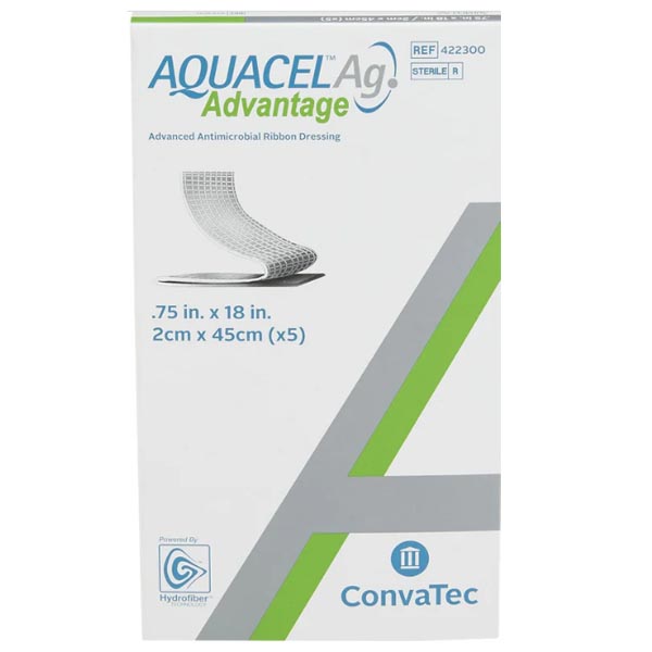 Silver Dressing Aquacel® Ag Advantage 3/4 X 18 Inch Rope Sterile