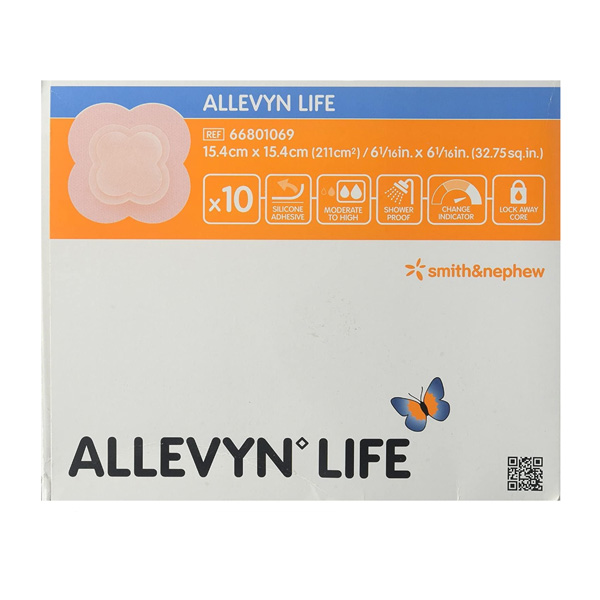 Foam Dressing, 15.4 cm x 15.4 cm, 10/bx, 6 bx/cs (GOVERNMENT ONLY)