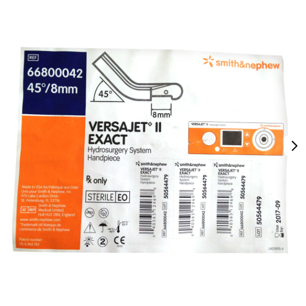 Handpiece VERSAJET II Exact Disposable, 45º/8mm