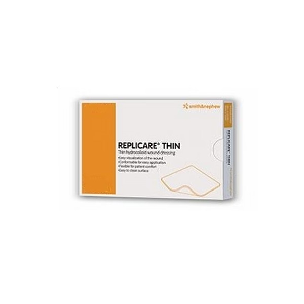 Hydrocolloid Dressing Replicare Thin 3-1/2 X 5-1/2 Inch Rectangle Sterile