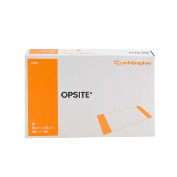 Transparent Film Dressing OpSite Rectangle 4 X 11 Inch 2 Tab Delivery Without Label Sterile