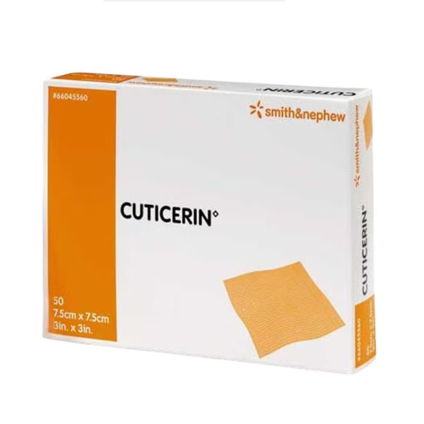 Impregnated Dressing Cuticerin 7.5 X 7.5 cm Gauze Cuticerin Ointment Sterile