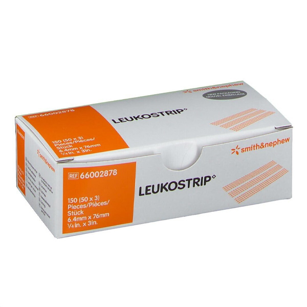 Skin Closure Strip Leukostrip™ 1/4 X 3 Inch Nonwoven Material Flexible Strip White