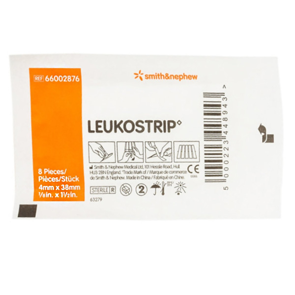 Skin Closure Strip Leukostrip™ 1/8 X 1-1/2 Inch Nonwoven Material Flexible Strip White