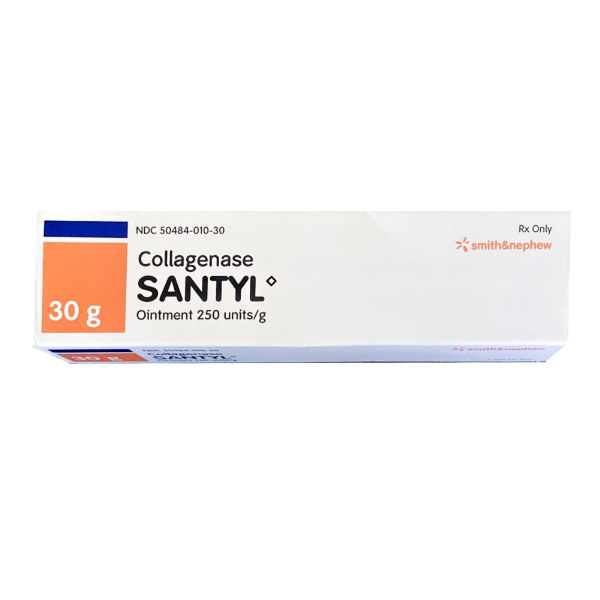 SANTYL® Collagenase Clostridium Hystoliticum / White Petrolatum 250 Units / Gram Ointment Tube 30 Gram