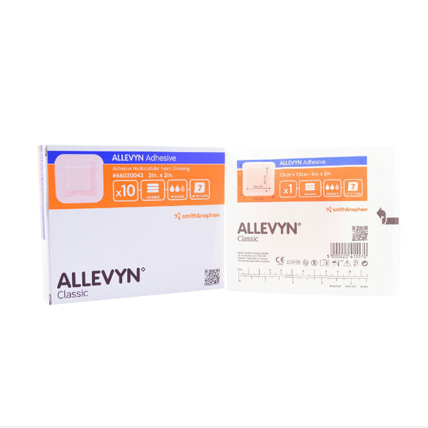 Foam Dressing Allevyn Adhesive 3 X 3 Inch Square Adhesive with Border Sterile