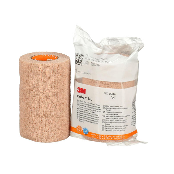 Cohesive Bandage 3M™ Coban™ NL 4 Inch X 2 Yard Standard Compression Self-adherent Closure Tan NonSterile