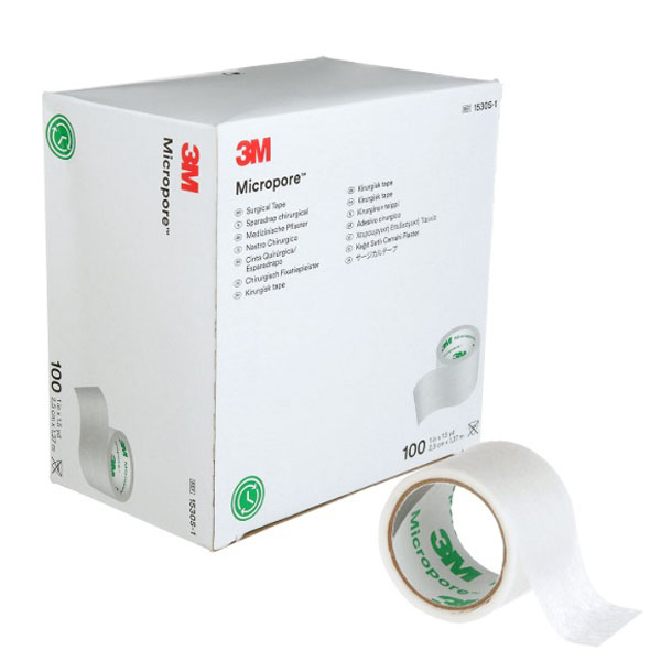 Medical Tape 3M™ Micropore™ Single Use Roll Paper 1 Inch X 1-1/2 Yard White NonSterile