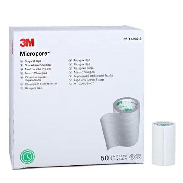 Medical Tape 3M™ Micropore™ Single Use Roll Paper 2 Inch X 1-1/2 Yard White NonSterile