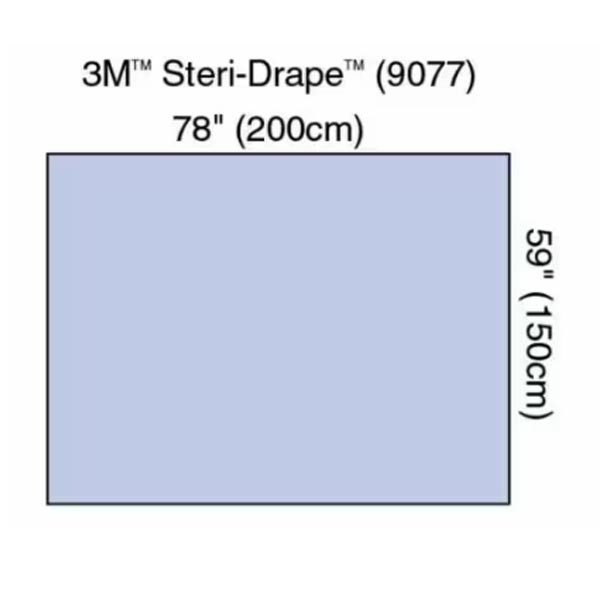 Steri-Drape™ Drape Sheet, 78" x 59", Absorbent Impervious Material, 30/bx, 2 bx/cs