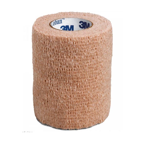 Cohesive Bandage 3M™ Coban™ 3 Inch X 5 Yard Standard Compression Self-adherent Closure Tan Sterile