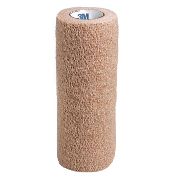 Cohesive Bandage 3M™ Coban™ 6 Inch X 5 Yard Standard Compression Self-adherent Closure Tan NonSterile