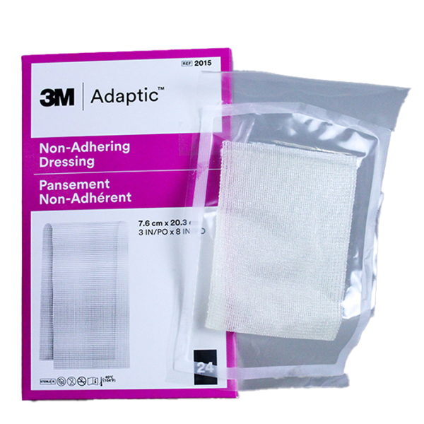 Impregnated Non-Adherent Dressing Adaptic™ 3 X 8 Inch Cellulose Acetate Mesh Petrolatum Emulsion Sterile