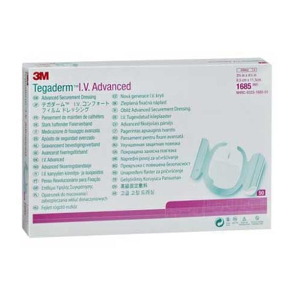 I.V. Specialty Dressing 3M™ Tegaderm™ Adhesive / Film 3-1/2 X 4-1/2 Inch Sterile
