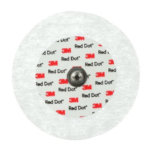 ECG Snap Electrode 3M™ Red Dot™ Monitoring Non-Radiolucent 50 per Pack
