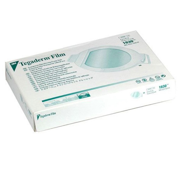 Transparent Film Dressing 3M™ Tegaderm™ Oval 4 X 4-1/2 Inch Frame Style Delivery Without Label Sterile