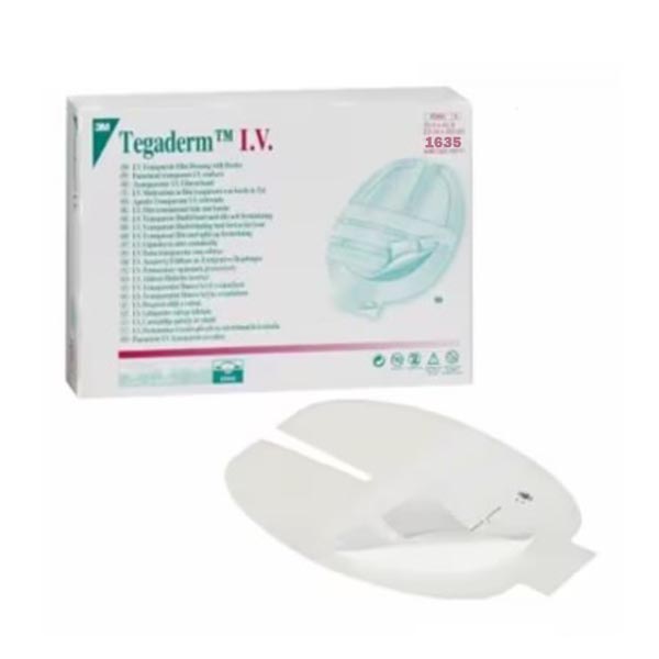 I.V. Specialty Dressing 3M™ Tegaderm™ Adhesive / Film 3-1/2 X 4-1/4 Inch Sterile