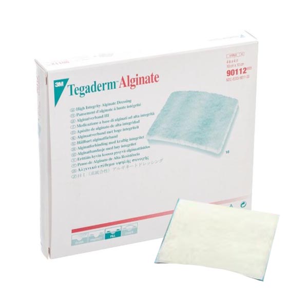 Alginate Dressing 3M™ Tegaderm™ High Integrity 4 X 4 Inch Square Calcium Alginate Sterile