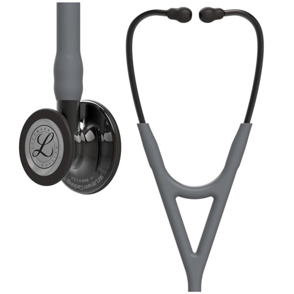 Cardiology Stethoscope 3M™ Littmann® Gray 1-Tube 27 Inch Tube Double-Sided Chestpiece