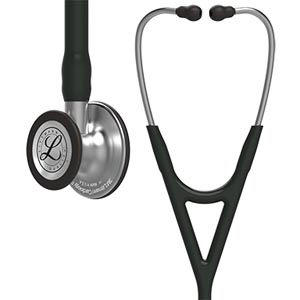 Cardiology Stethoscope 3M™ Littmann® Cardiology IV™ Black 1-Tube 22 Inch Tube Double-Sided Chestpiece