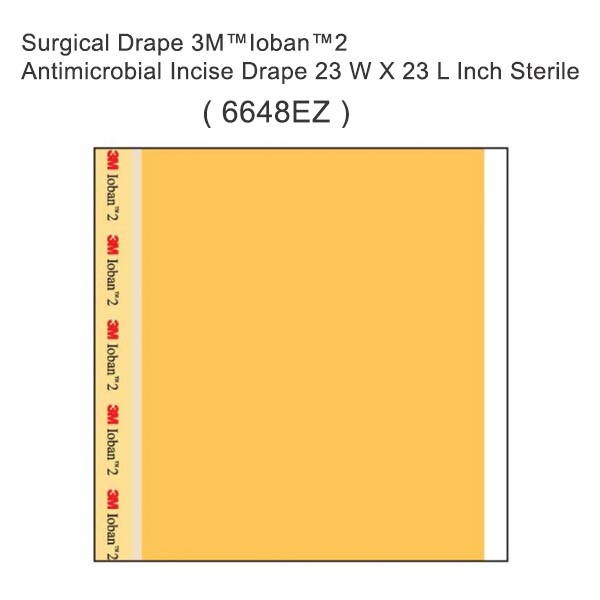 Surgical Drape 3M™Ioban™2 Antimicrobial Incise Drape 23 W X 23 L Inch Sterile