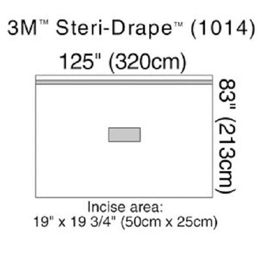 [MMM-1014] Orthopedic Drape 3M™ Steri-Drape™ Patient Isolation Drape 125 W X 83 L Inch Sterile