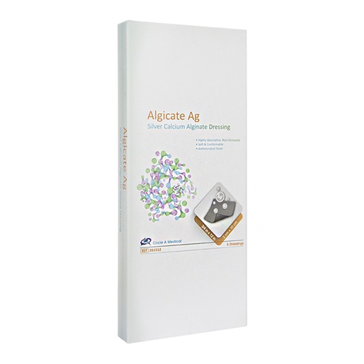 [CIR-261512] Silver Calcium Alginate Dressing,  3.4" x 12", Sterile 1s, 10/bx