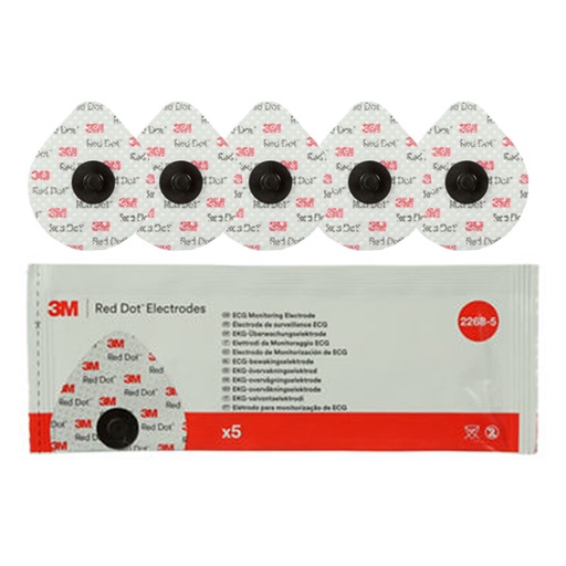 [MMM-2268-5] Monitoring Electrode, 1.25" Dia, Adult/Pediatric, Cloth, Hydrogel, Gentle, 5/bg, 200 bg/cs