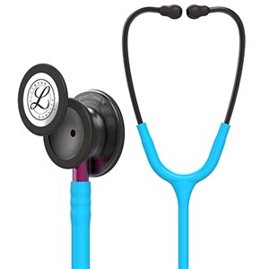 [MMM-5872] Stethoscope, Smoke Chestpiece, Turquoise Tubing, Pink Stem and Smoke Headset, 27" (Littmann items are only available for sale online by distributors authorized by 3M Littmann)
