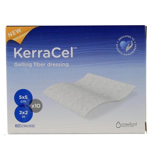 [MMM-CWL1032] Gelling Fiber Dressing KerraCel™ Carboxmethyl Celluose 2 X 2 Inch