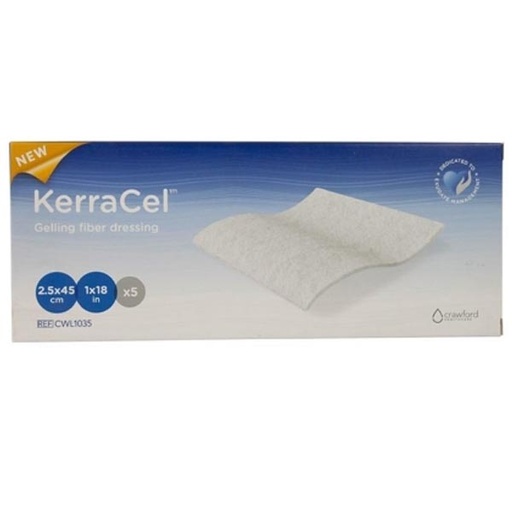 [MMM-CWL1035] Gelling Fiber Dressing KerraCel™ Carboxymethyl Cellulose (CMC) 1 X 18 Inch