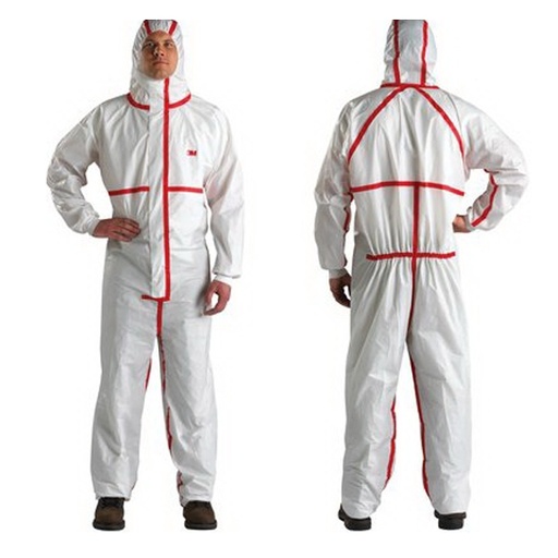 [MMM-4565-BLK-XXL] Coverall, 2XL, White, Disposable, 25/cs