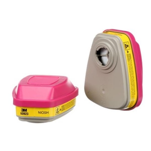 [MMM-60923] Accessories: Organic Vapor/ Acid Gas Cartridge Filter, P100, 60/cs