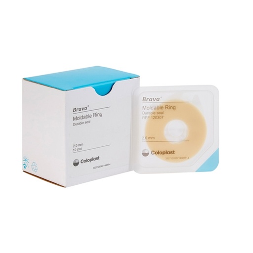 [COL-120427] Barrier Ring Brava™ Thick Mold to Fit, Standard Wear Adhesive without Tape Universal System Hydrocolloid