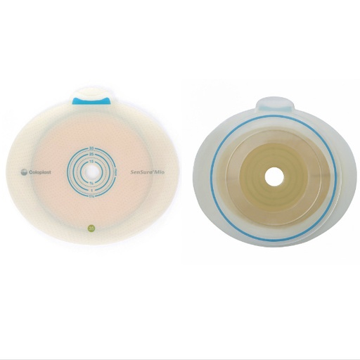[COL-10561] Ostomy Barrier SenSura® Mio Flex Trim to Fit, Standard Wear Elastic Adhesive 50 mm Flange Red Code System 3/8 to 1-7/8 Inch Opening