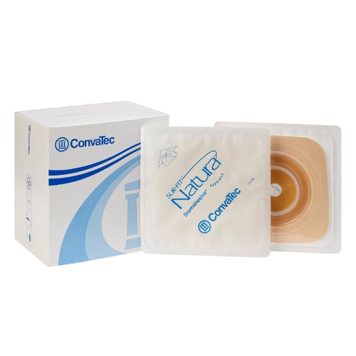 [CON-125263] Ostomy Barrier Sur-Fit Natura® Trim to Fit, Standard Wear Stomahesive® Tan Tape 38 mm Flange Sur-Fit® Natura® System Hydrocolloid Up to 7/8 Inch Opening 4 X 4 Inch