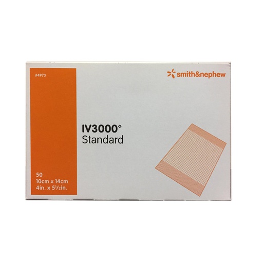 [SMI-4973] Catheter Securement Dressing IV3000™ Film 4 X 5 Inch Sterile