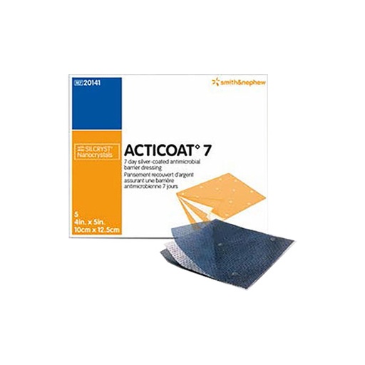 [SMI-20141] Silver Dressing Acticoat 7 4 X 5 Inch Rectangle Sterile