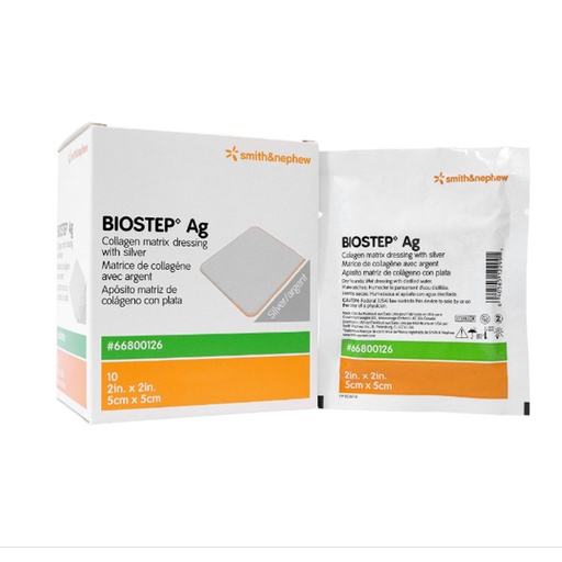 [SMI-66800126] Silver Collagen Dressing Biostep™ Ag 2 X 2 Inch Square Sterile