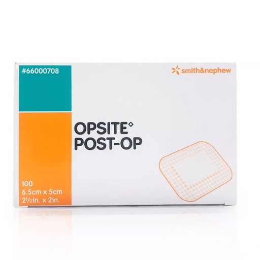 [SMI-66000708] Transparent Film Dressing with Pad OpSite Post Op Rectangle 2 X 2-1/2 Inch 3 Tab Delivery Without Label Sterile