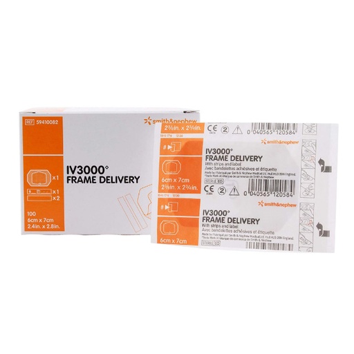 [SMI-59410082] I.V. Dressing IV3000 Frame Delivery Film 2-3/8 X 2-3/4 Inch Sterile