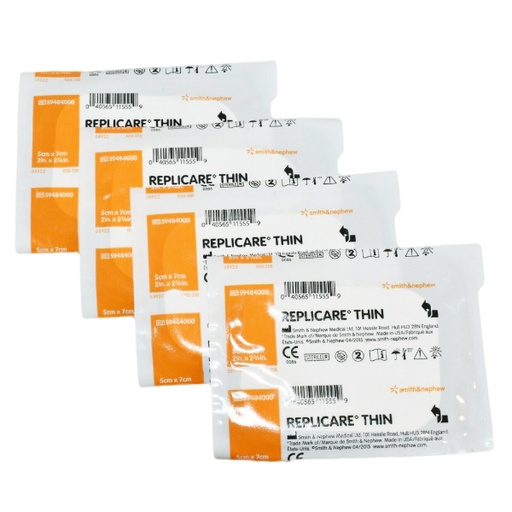 [SMI-59484000] Hydrocolloid Dressing Replicare Thin 2 X 2-3/4 Inch Rectangle Sterile
